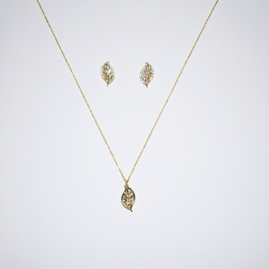 Leaf Necklace Set