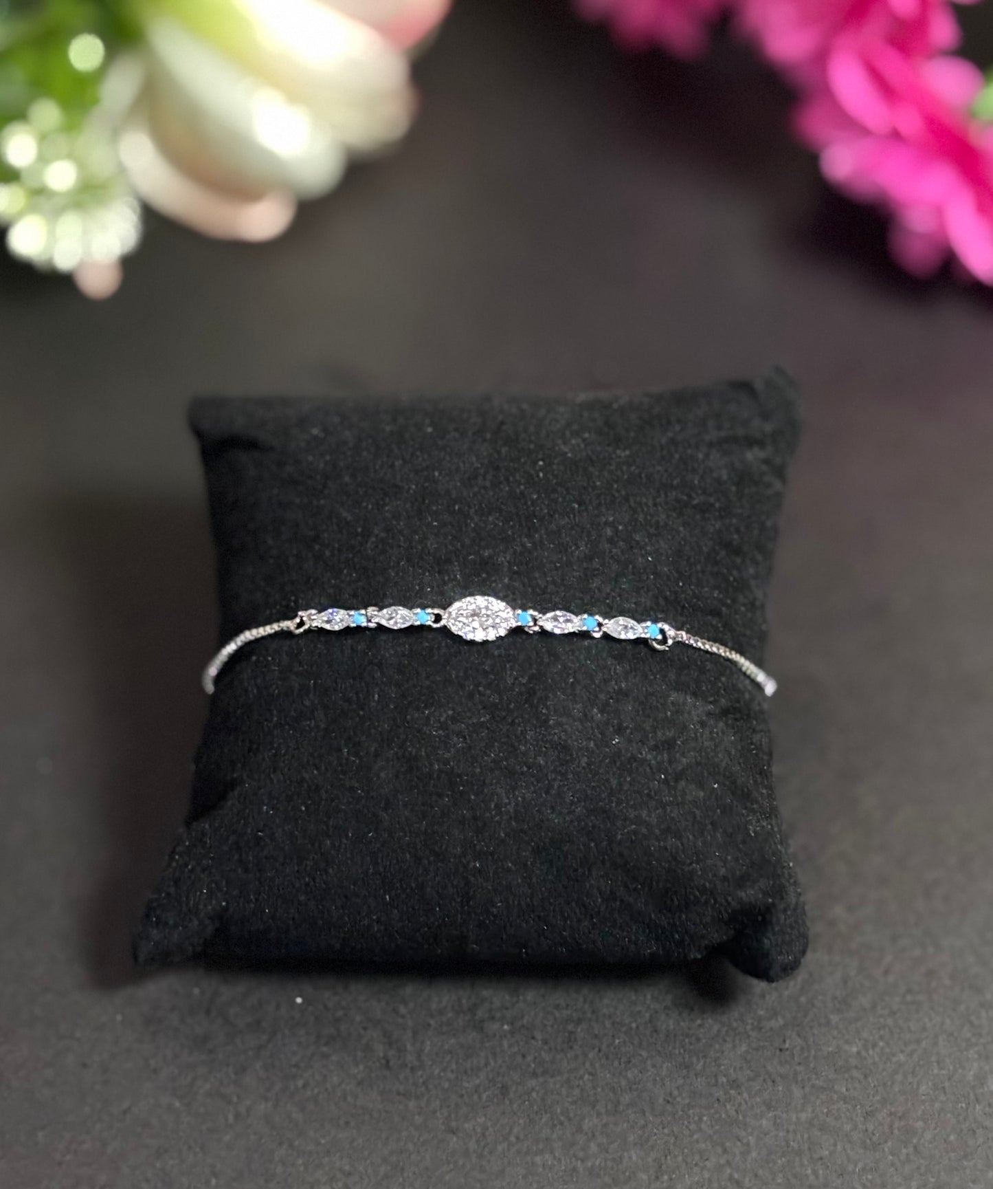 Crystal Dot Chain Bracelet