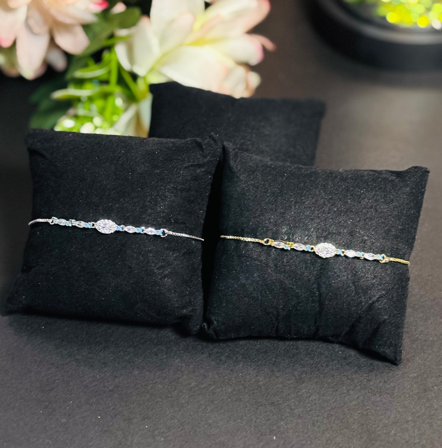 Crystal Dot Chain Bracelet