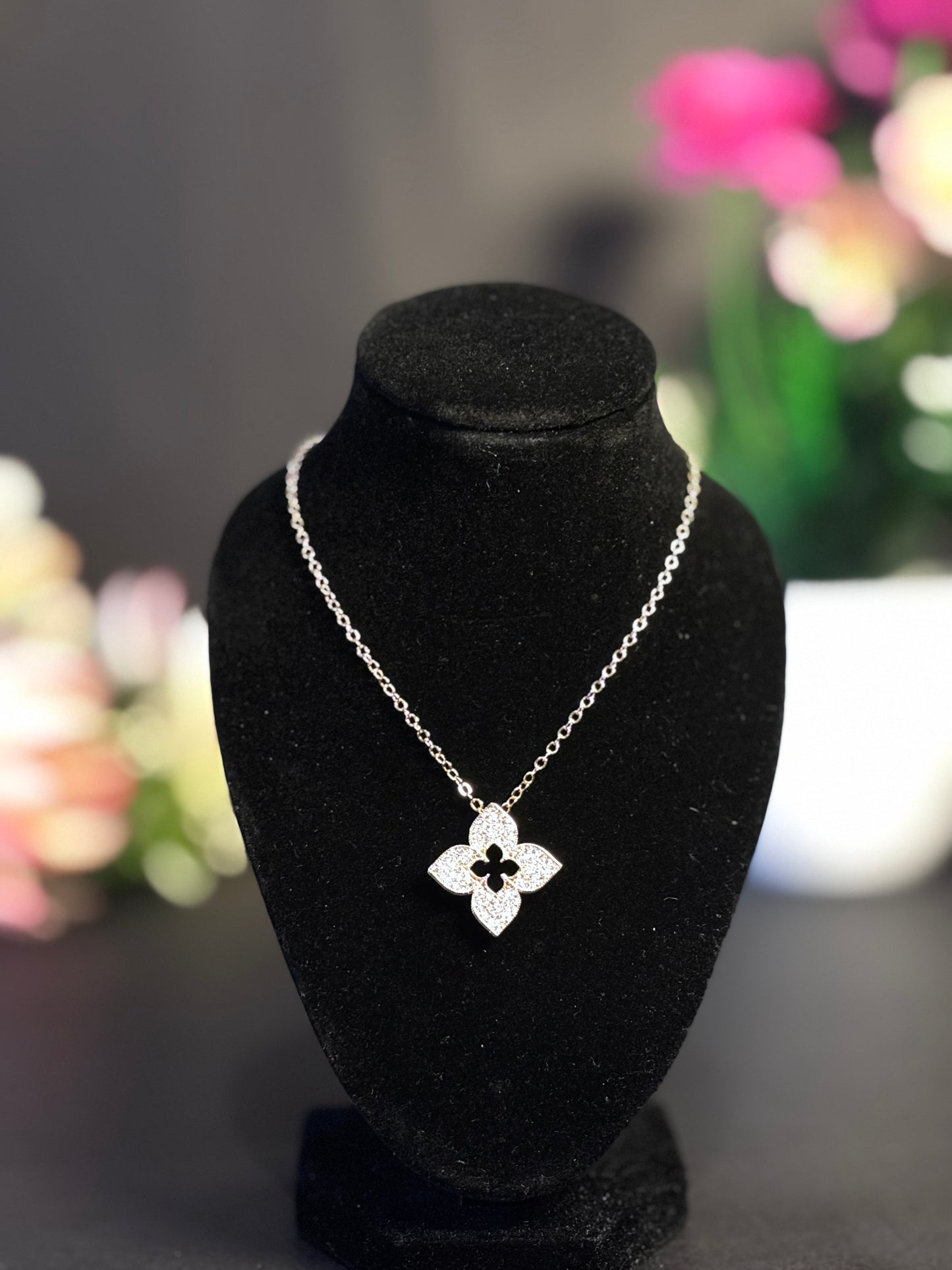 Solitaire Spark Earring & Necklace Set