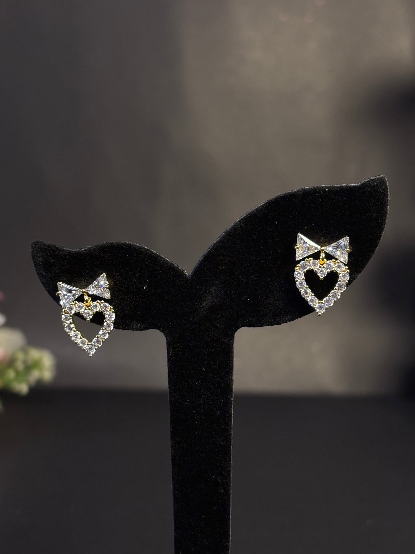 Mini Heart Sparkle Earrings