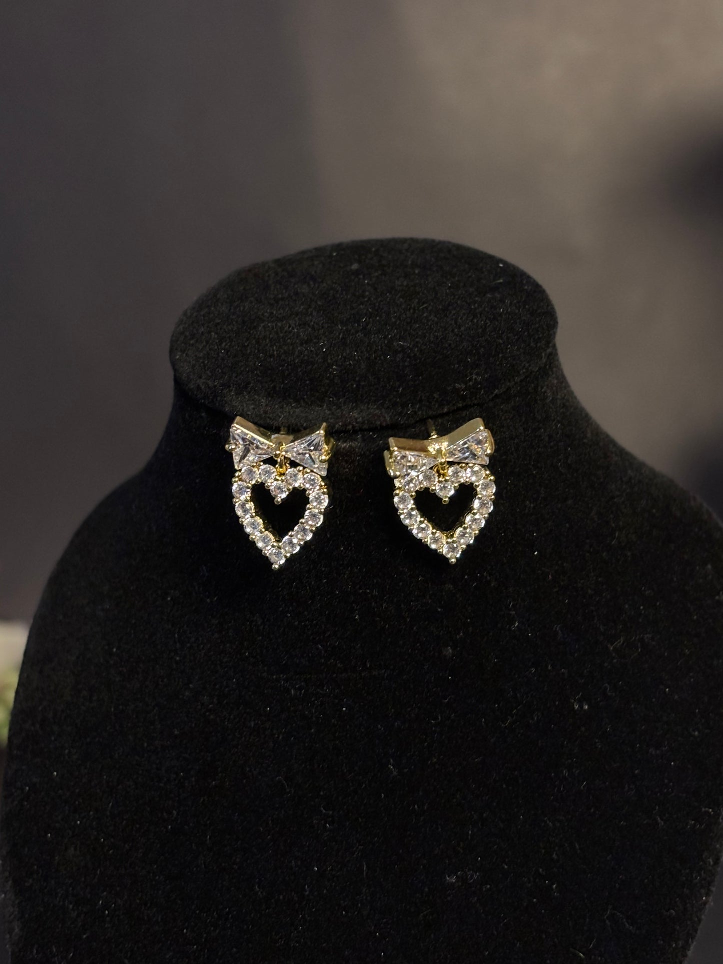 Mini Heart Sparkle Earrings