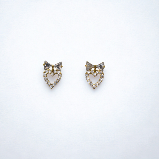 Mini Heart Sparkle Earrings