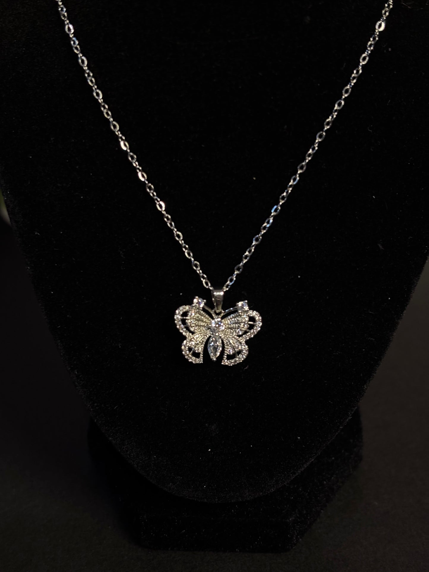 Butterfly Charm Necklace Set