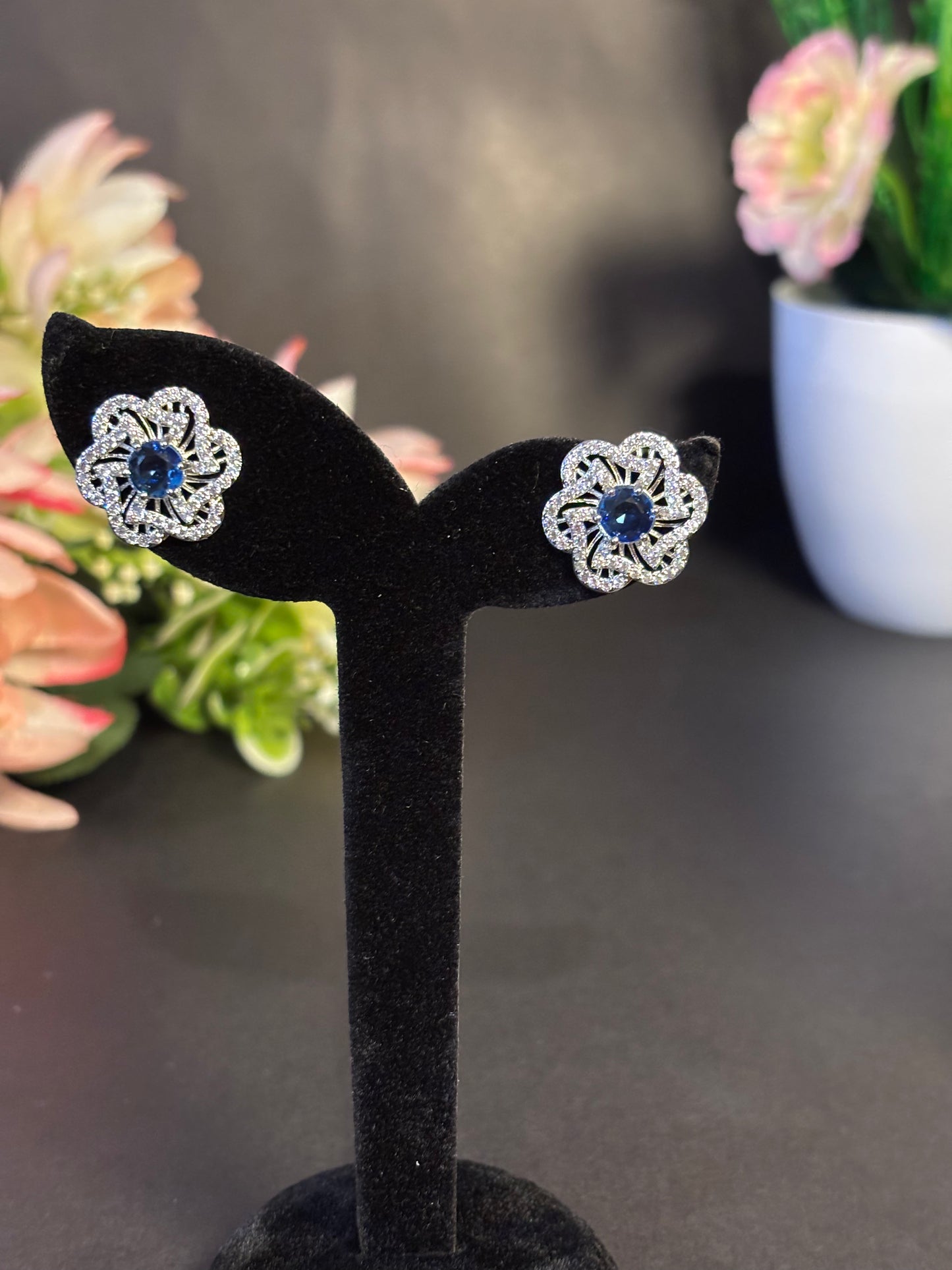 Blue Blossom Necklace Set
